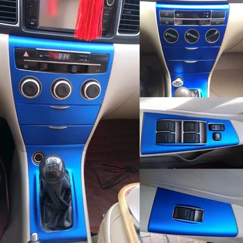 Для Toyota altis 2003-2015 Внутренняя Центральная панель управления Дверная ручка 5d Наклейки из углеродного волокна, наклейки для стайлинга автомобилей, обрезанный винил