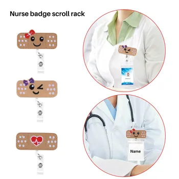 Держатель катушки для бейджа медсестры - 3 упаковки - Значок RN - Катушка для бейджа лейкопластыря - Идеальные подарки медсестре для женщин
