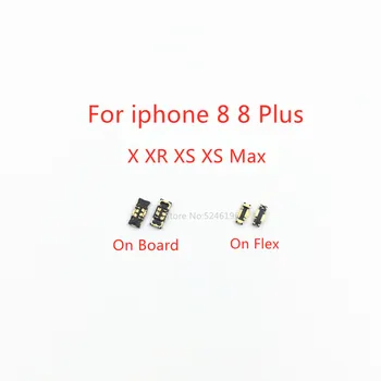 5-10 шт. Гибкий Зажим для аккумулятора FPC Для iphone 8 8 Plus 8Plus iphone X iphone XR XS iphone XS Max Штекер На Плате