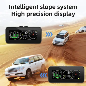 Универсальный цифровой инклинометр M60 Автомобильный головной дисплей M50 Измеритель наклона скорости Спидометр GPS для внедорожных аксессуаров 4x4 Калибр