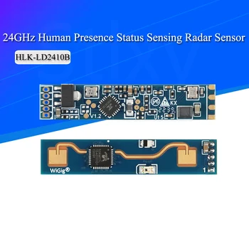 HLK-LD2410 5V Mini Высокочувствительный Датчик Состояния Присутствия Человека 24 ГГц Радарный Модуль Потребительской Чувствительности DuPont