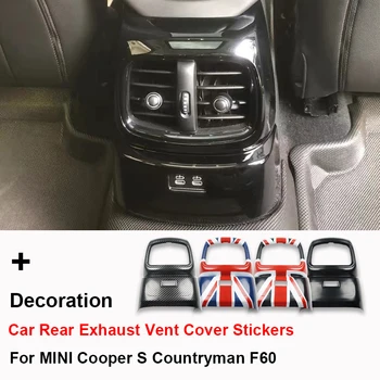 Наклейки На Крышку Выпускного Отверстия Заднего Салона Автомобиля Union Jack Для MINI Cooper S JCW Countryman F60, Аксессуары Для Автостайлинга