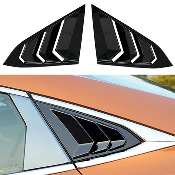 Автомобиль в гоночном стиле, жалюзи на задние боковые стекла, накладка на вентиляционное отверстие для Honda Civic 10Th 2016-2021 Седан