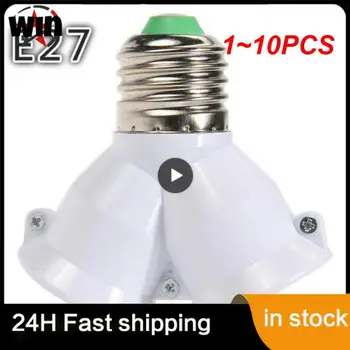 1 ~ 10ШТ Винт CoRui E27 Светодиодная базовая лампа с цоколем от E27 до 2-E27 переходник-разветвитель держатель лампы с цоколем E27 держатель лампы