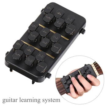 Профессиональная система обучения игре на гитаре, тренажер для пальцев, однокнопочный инструмент для изучения аккордов, практическое пособие для начинающих любителей гитары