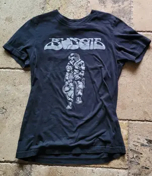 Размер футболки Budgie Band Средний Черный King Crimson Да Emerson Lake Palmer