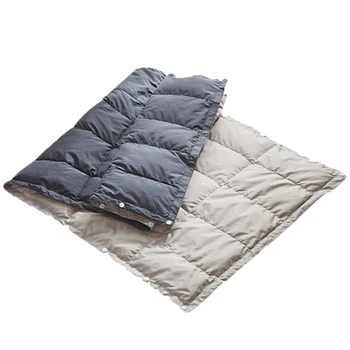 250 г сверхлегкого белого гусиного пуха, одеяло для кемпинга, походная непромокаемая ткань, одеяло для путешествий на открытом воздухе, многофункциональная шаль