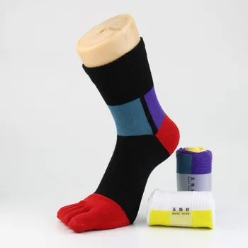 С носками EU 38-44 Из органического хлопка, спортивные дышащие носки с защитой от пота, носки с носками, Носки с пятью пальцами, спортивные носки