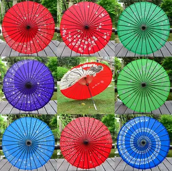 Poetic Exst Новые традиционные японские винтажные зонтики ручной работы с длинными прямыми линиями, свадебные бумажные зонтики lin2948