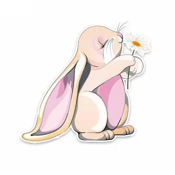 RuleMyLife 13,8 см * 15 см Забавное животное Кролик, Графическая наклейка на автомобиль, Аксессуары для деколей C29-0215