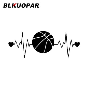 BLKUOPAR Интересное Сердцебиение Спасательный Круг Баскетбольные Автомобильные Наклейки Креативная Наклейка Водонепроницаемая Штампованная Наклейка На Окна Автомобиля-Каравана