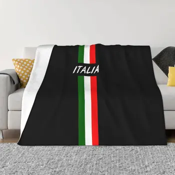 Одеяла с флагом Италии, флисовый текстильный декор, многофункциональные теплые пледы для дивана, покрывала для диванов