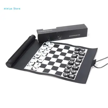 Подвижная Шахматная доска с акриловыми шахматными фигурами, набор турнирных шахматных досок