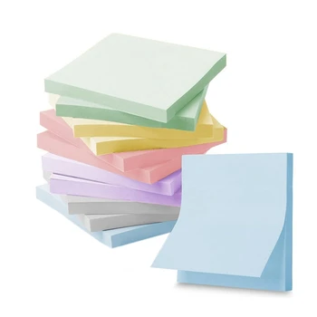 12 штук Super Sticky Notes Morandi Colors, объемная упаковка, превосходная липкость, экологически чистые, портативные, идеальные