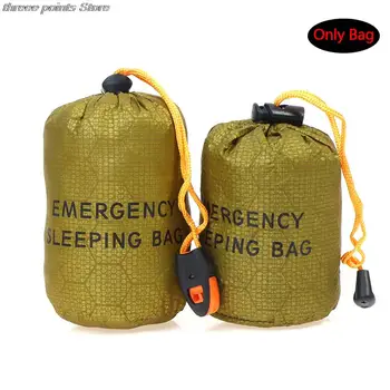 1 ПРЕДМЕТ, Многоразовый Аварийный Спальный мешок, Водонепроницаемая Дорожная сумка для выживания в кемпинге
