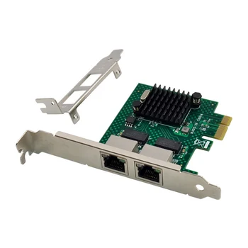 BCM5718 Гигабитная серверная сетевая карта PCI Express X1, двухпортовая сетевая адаптерная карта, совместимая с WOL PXE VLAN