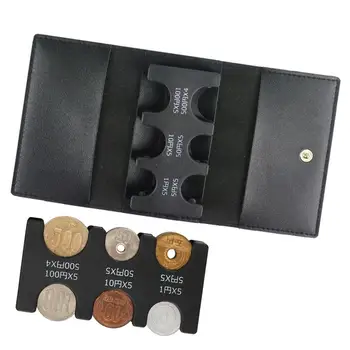 Монетница для кошелька, Диспенсер для монет, кошелек, прочный Многофункциональный Трехразовый кошелек для мелочи с кожаным чехлом для сестер
