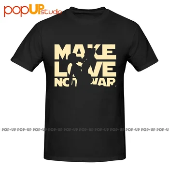 Make Love Not War Heart Peace Футболка Happy Shirt, новая удобная футболка в стиле харадзюку на каждый день