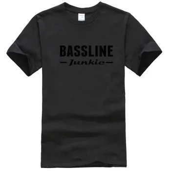 Мужская футболка Bassline Junkie, музыкальный дом, диджей, продюсер дабстепа