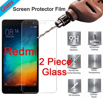 Защитная пленка из прозрачного закаленного стекла 9H из 2 частей для Redmi S2 Go 3S 3X3 2 Film HD Защитное Стекло для Xiaomi Redmi 4X 4A 4 Pro