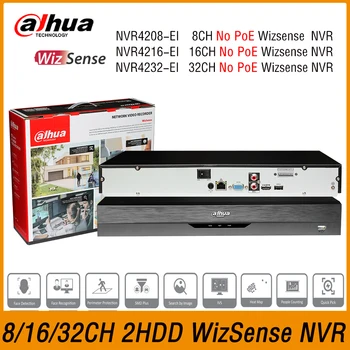 Dahua NVR4208-EI NVR4216-EI NVR4232-Обновление EI NVR4216-4KS2/L 8/16/32CH 1U 2HDDs Сетевой Видеомагнитофон WizSense Система безопасности