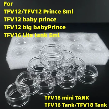 10ШТ Пузырчатая Замена Толстой Стеклянной Трубки Для TFV12 Prince TFV12 Big Baby Prince TFV16 TFV16 Lite TFV18 Мини-Стеклянный Резервуар Мебель
