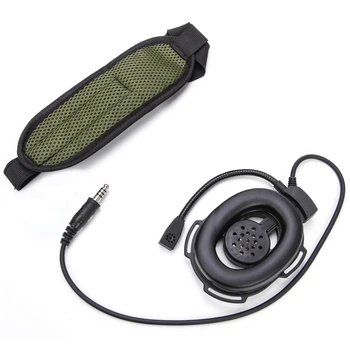 Black Hd01 Tactical Bowman для Elite Ii Радиогарнитура Наушник Микрофон для двусторонней радиосвязи Walkie Talkie