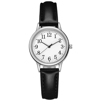 Японский механизм, женские кварцевые часы, легко читаемые арабские цифры, простой циферблат, модные кварцевые наручные часы hombre elegante
