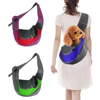 Принадлежности для собак для путешествий на открытом воздухе, сумка-тоут, рюкзак для домашних животных, сетчатая Оксфордская сумка-слинг, переноски для собак и сумки
