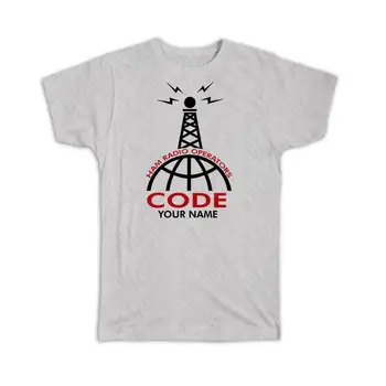 Подарочная футболка: Персонализированное имя позывного Антенна Радиолюбители Хобби-любитель