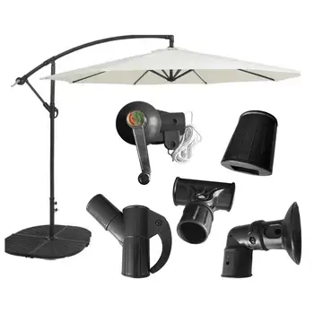 Аксессуары для зонтов для патио Заменяют зонт из нержавеющей стали, аксессуары для уличных зонтов, крепление зонта для столика во внутреннем дворике
