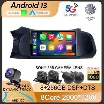 Автомобильный радиоприемник Android 13, стерео мультимедийный видеоплеер для Chevrolet Onix 2012-2019, автозвук, 2Din GPS, QLED экран, Carplay, WIFI, BT