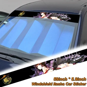 Для 59-дюймовых виниловых наклеек на лобовое стекло автомобиля с принтом аниме Kantai Collection Strip Этикета