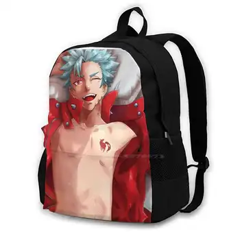 Спать с Бан - Мяу! Модные сумки для путешествий, рюкзак для ноутбука Seven Deadly Sins Nanatsu No Taizai Аниме Манга Meliodas Hawk
