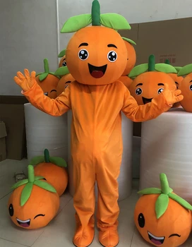 Костюм фруктового талисмана Оранжевая голова Косплей Рекламный реквизит Одежда Одежда для мультяшных кукол