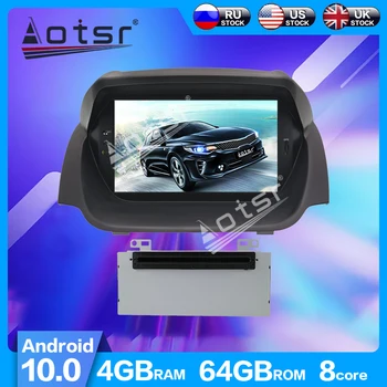 AOTSR Android 10,0 DSP IPS 4G + 64 ГБ GPS Навигация PX6 Автомобильный Радиоплеер Для Ford Fiesta 2013-2016 Мультимедийный Плеер Головное Устройство