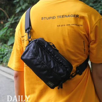 2021 Сумки для верховой езды Мужские нагрудные сумки Япония Маленькая сумка Уличная сумка для мобильного телефона Мужская прочная поясная сумка на одно плечо