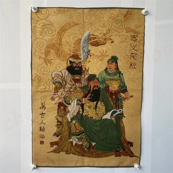 Благоприятная Танка, Гуань Гун, названые братья, братья одного сердца, изысканная традиционная живопись для украшения дома