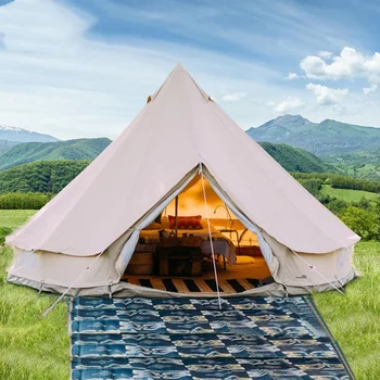 Каркасная Бамбуковая Монгольская юрта-палатка для продажи Индийский колокол-Палатка 3*3 м