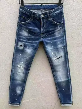 2023 Новые мужские модные брюки-карандаш с точечным распылением 9150-1#