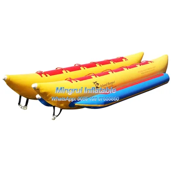Горячая продажа 10-Местная Надувная Лодка-Банан Flying Fish Буксируемая Трубка Для Игр в Аквапарке