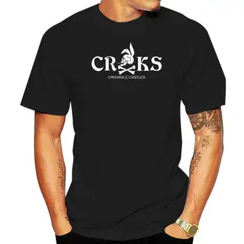 Новая популярная мужская черная футболка Crooks and Castles