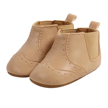 Ботинки для маленьких девочек с мягкой нескользящей подошвой, обувь для первых ходунков, обувь для малышей на осень-зиму