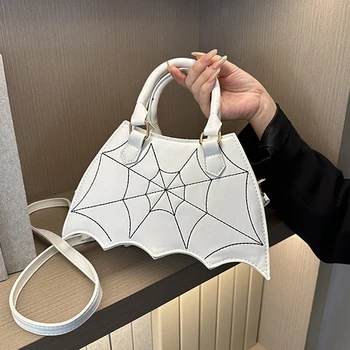 Новая модная сумка с летучей мышью на Хэллоуин, Женская сумка через плечо в темном стиле Панк, Персонализированная повседневная сумка через плечо