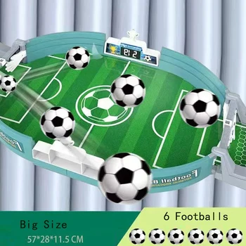 Настольная футбольная игрушка с 6 футбольными столами, Интерактивные Футбольные игры, Игрушка для детей и взрослых, Спорт в помещении, Подарок на День рождения и Рождество