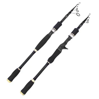 ZY515 Короткая секционная выдвижная удочка с длинным ходом прямая ручка 2,7 м карбоновая портативная удочка