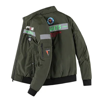 Военная тактическая куртка Мужская из хлопка в полоску с буквами, спортивная ветрозащитная верхняя одежда для полетов, мужская
