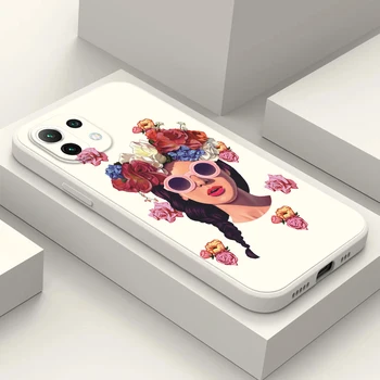 Чехол для Телефона Xiaomi Mi 11T 10T 9T 8 9 10 11 SE PRO LITE REDMI 10 10A 10C 9A 9T Силиконовый Чехол с цветочным рисунком для девочек