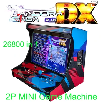 22-Дюймовый ЖК-бар 26800 в 1 Pandora SAGA DX Игровой Автомат с Монетоприемником 720P HD для 2 Игроков Мини-Аркадная Игровая консоль