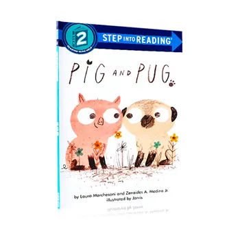 MiluMilu Английский оригинал Step Into Reading Level2 СВИНКА И МОПС Pig And Pug Random House Книжный магазин Landon Публикует детские